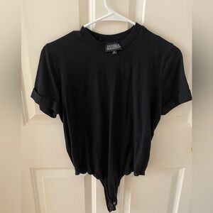 Danielle Bernstein SS Black Bodysuit